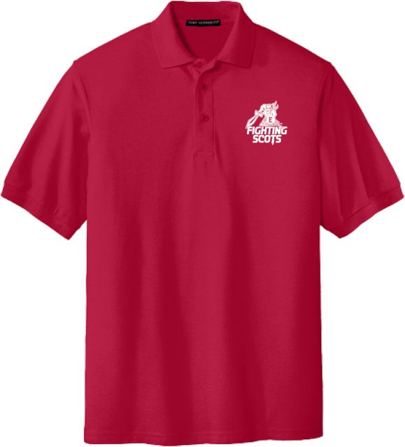 PennWest Edinboro Extended Silk Touch Polo Edinboro Fighting Scots Primary Mark - ONLINE ONLY