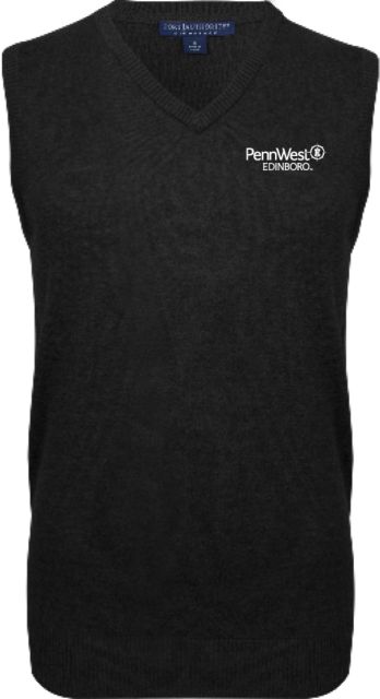 PennWest Edinboro VNeck Sweater Vest PennWest Edinboro Insitutional Mark - ONLINE ONLY