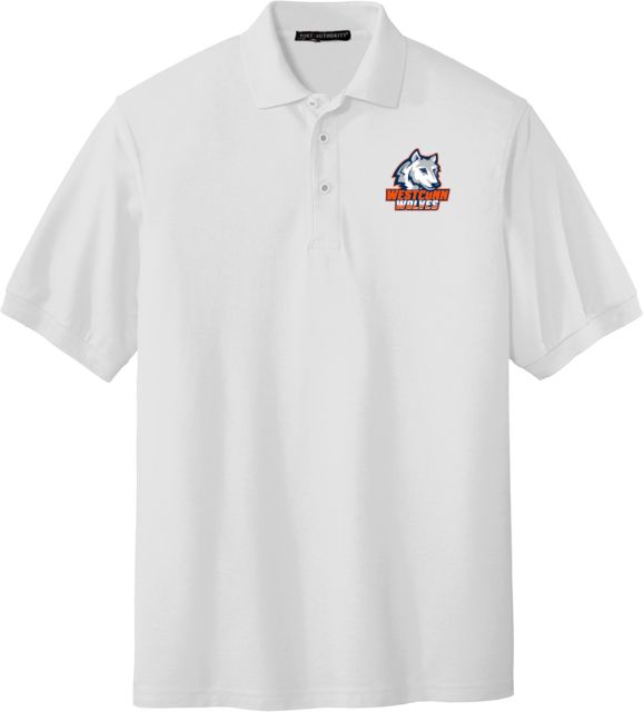 Western Connecticut Silk Touch Polo Westconn Wolves Athletic Mark - ONLINE ONLY