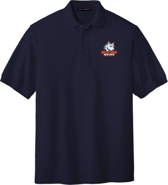 Western Connecticut Silk Touch Polo Westconn Wolves Athletic Mark - ONLINE ONLY