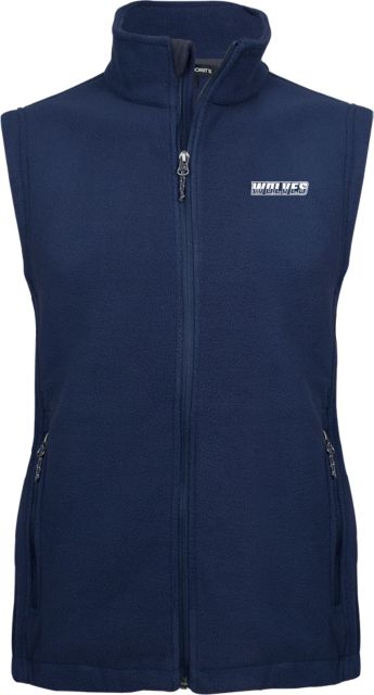 Western Connecticut Fleece Full Zip Vest Athletic Wordmark - ONLINE ONLY