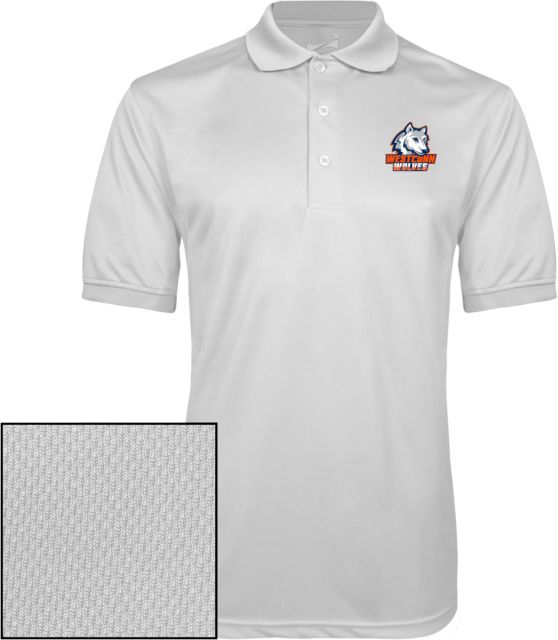 Western Connecticut Dry Mesh Polo Westconn Wolves Athletic Mark - ONLINE ONLY
