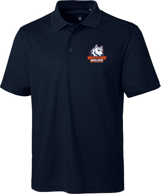 Western Connecticut C&B Dark Clique Ice Pique Polo Westconn Wolves Athletic Mark - ONLINE ONLY