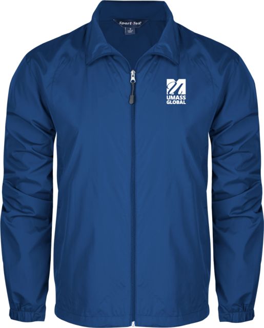 UMass Global Full Zip Wind Jacket  UMass Global Primary Logo Stacked - ONLINE ONLY