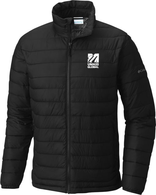 UMass Global Columbia Powder Lite Jacket  UMass Global Primary Logo Stacked - ONLINE ONLY