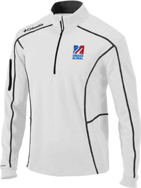 UMass Global Columbia Omni Wick Shotgun 1/4 Zip  UMass Global Primary Logo Stacked - ONLINE ONLY