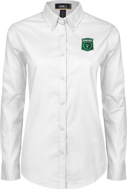 Wisconsin Parkside Womens Twill Button Down Long Sleeve  Primary Athletic Mark - ONLINE ONLY