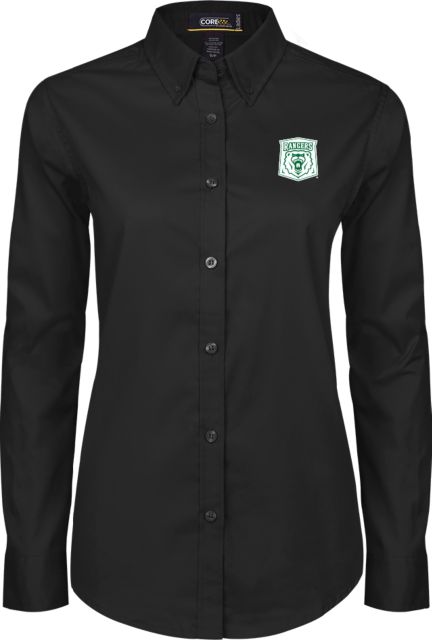 Wisconsin Parkside Womens Twill Button Down Long Sleeve  Primary Athletic Mark - ONLINE ONLY
