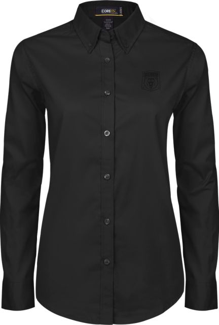 Wisconsin Parkside Womens Twill Button Down Long Sleeve  Primary Athletic Mark - ONLINE ONLY