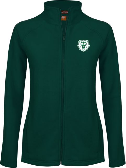 Wisconsin Parkside Womens Fleece Full Zip Jacket Athletic Bear Head - ONLINE ONLY