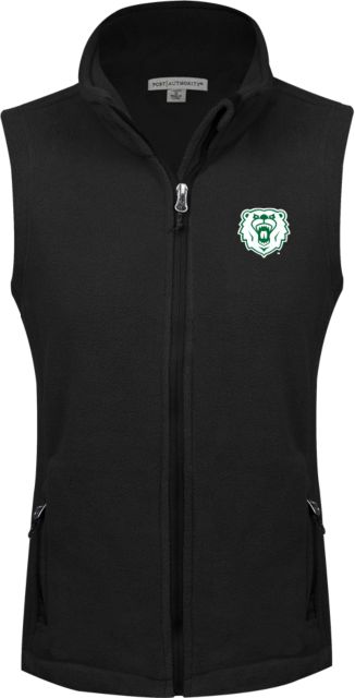 Wisconsin Parkside Womens Fleece Full Zip Vest Athletic Bear Head - ONLINE ONLY