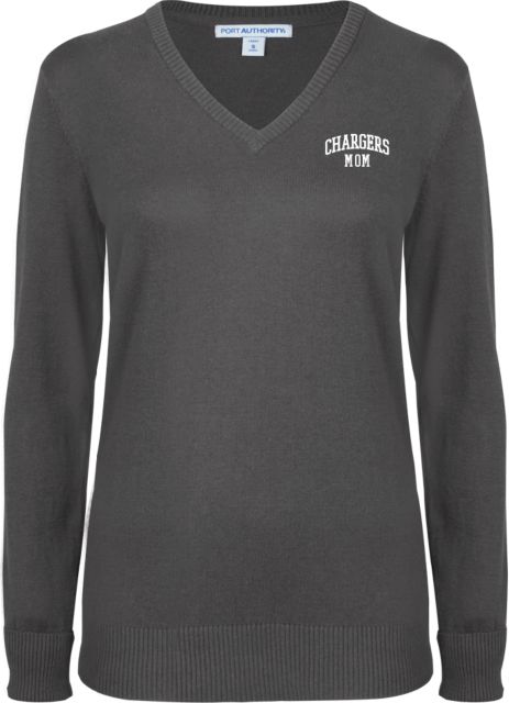 Dominican Womens VNeck Sweater Chargers MOM - ONLINE ONLY