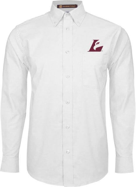 Wisconsin La Crosse Mens Oxford Long Sleeve Shirt Eagle L EMB - ONLINE ONLY