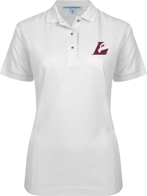 Wisconsin La Crosse Ladies Easycare Pique Polo Eagle L EMB - ONLINE ONLY