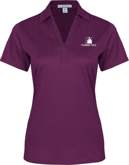 Florida Poly Univ Ladies Performance Fine Jacquard Polo Florida Poly - 1 Color - ONLINE ONLY