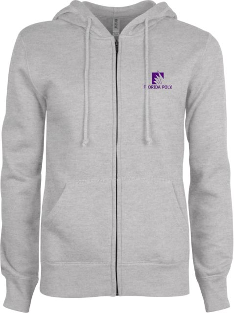 Florida Poly Univ ENZA Ladies Fleece Full Zip Hoodie Florida Poly - 1 Color - ONLINE ONLY
