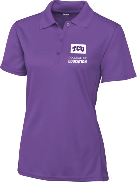 TCU Womens Clique Ice Pique Polo College of Education - ONLINE ONLY