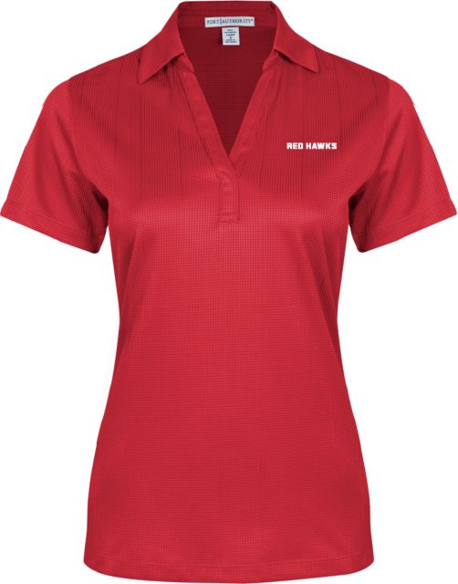 Montclair State Ladies Performance Fine Jacquard Polo Hawks Word Mark - ONLINE ONLY
