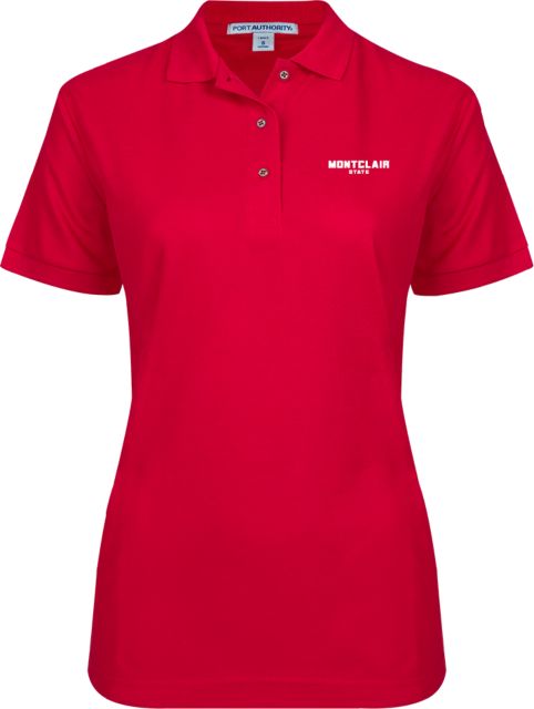 Montclair State Ladies Easycare Pique Polo Primary Word Mark - ONLINE ONLY