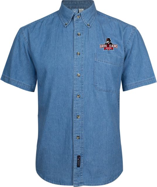 Davis & Elkins Denim Shirt Short Sleeve Primary Mark - ONLINE ONLY