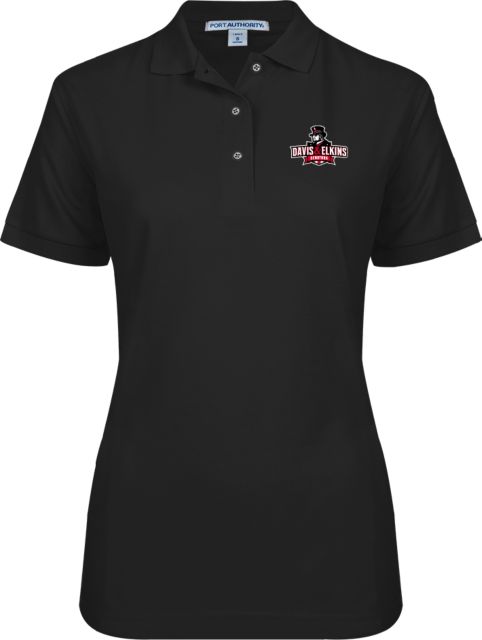 Davis & Elkins Womens Silk Touch Pique Polo Primary Mark - ONLINE ONLY