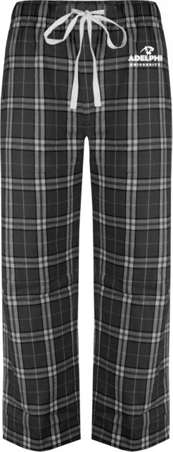 Adelphi Flannel Pajama Pant Panther Head Adelphi University - ONLINE ONLY