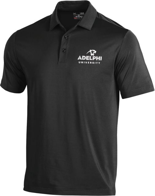 Adelphi Under Armour T2 Performance Polo Panther Head Adelphi University - ONLINE ONLY