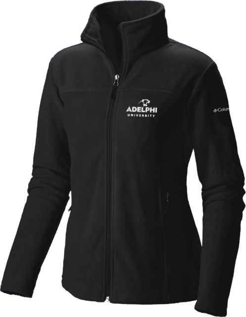 Adelphi Columbia Womens Full Zip Fleece Jacket Panther Head Adelphi University - ONLINE ONLY