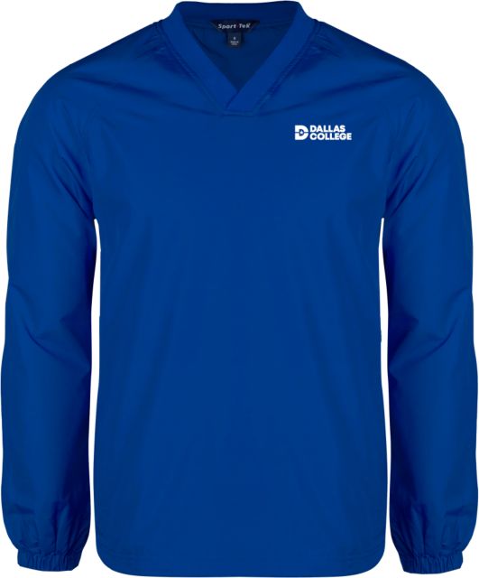 Dallas College V Neck Raglan Windshirt Primary Mark - ONLINE ONLY