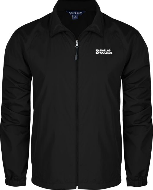 Dallas College Full Zip Wind Jacket Black Primary Mark - ONLINE ONLY