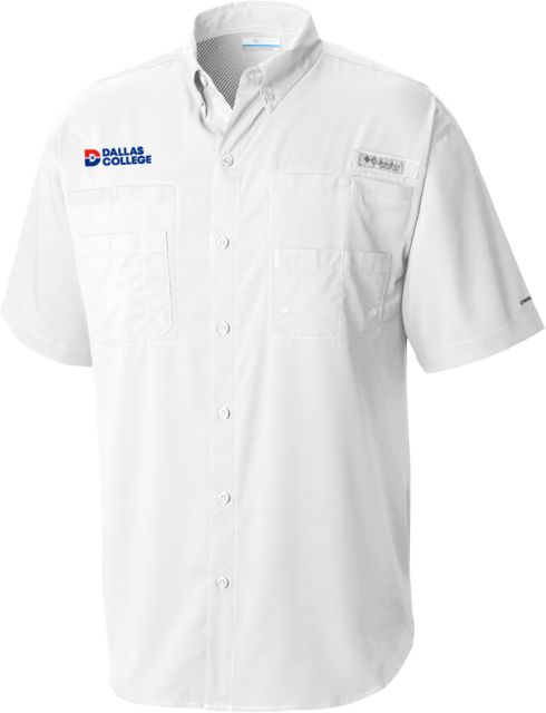 Dallas College Columbia Tamiami Performance Short Sleeve Shirt Primary Mark - ONLINE ONLY