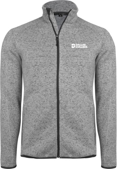 Dallas College Sweater Fleece Heather Jacket Primary Mark - ONLINE ONLY