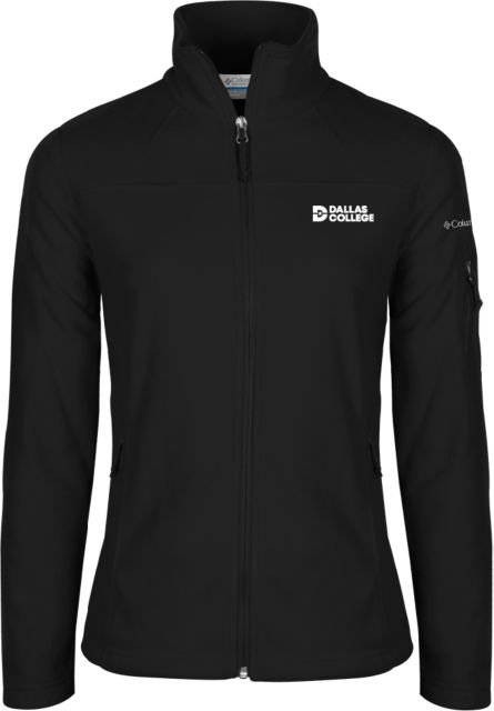Dallas College Columbia Womens Full Zip Fleece Jacket Primary Mark - ONLINE ONLY