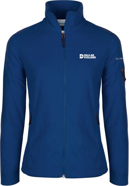 Dallas College Columbia Womens Full Zip Fleece Jacket Primary Mark - ONLINE ONLY