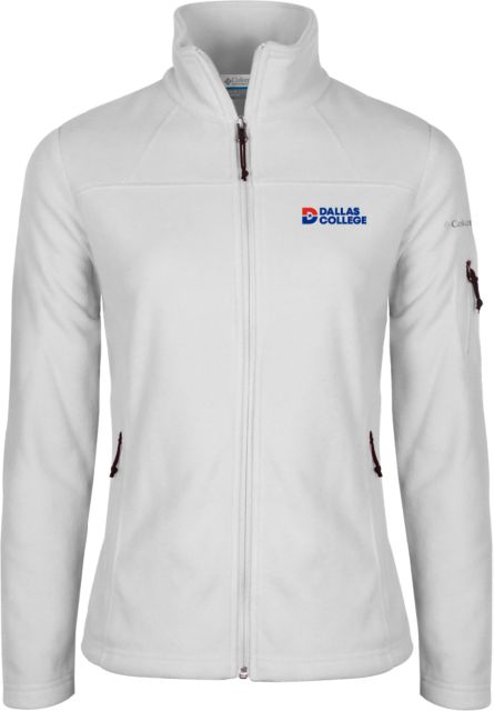 Dallas College Columbia Womens Full Zip Fleece Jacket Primary Mark - ONLINE ONLY