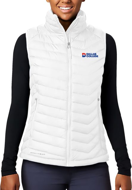 Dallas College Columbia Powder Lite Womens Vest Primary Mark - ONLINE ONLY