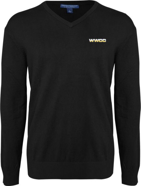 Walla Walla VNeck Sweater WWCC Logo - ONLINE ONLY