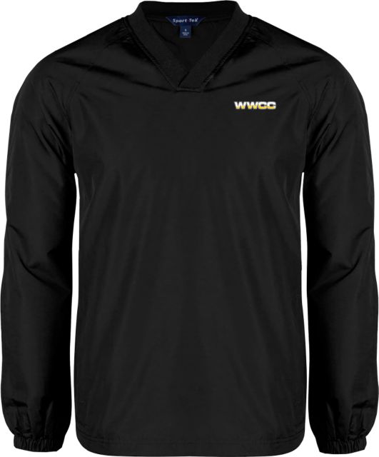 Walla Walla V Neck Raglan Windshirt WWCC Logo - ONLINE ONLY