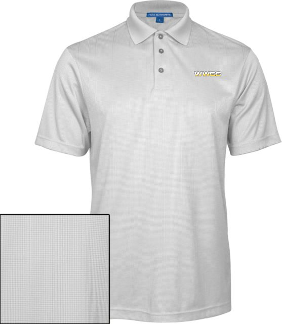 Walla Walla Performance Fine Jacquard Polo WWCC Logo - ONLINE ONLY