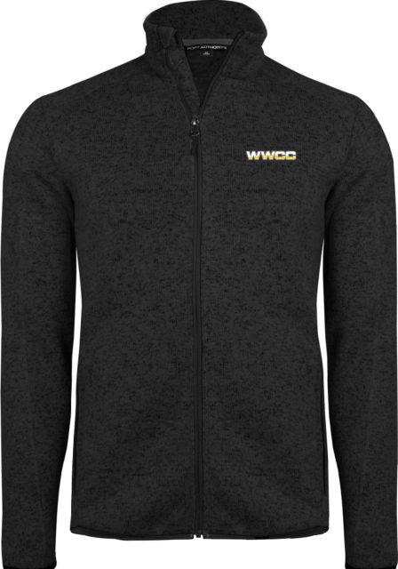 Walla Walla Heather  Sweater Fleece Jacket WWCC Logo - ONLINE ONLY