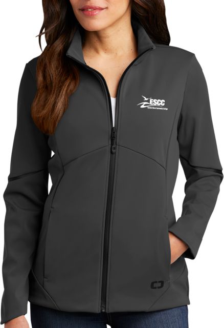 ESCC Ladies OGIO Exaction Black Softshell Jacket ESCC Emb. - ONLINE ONLY