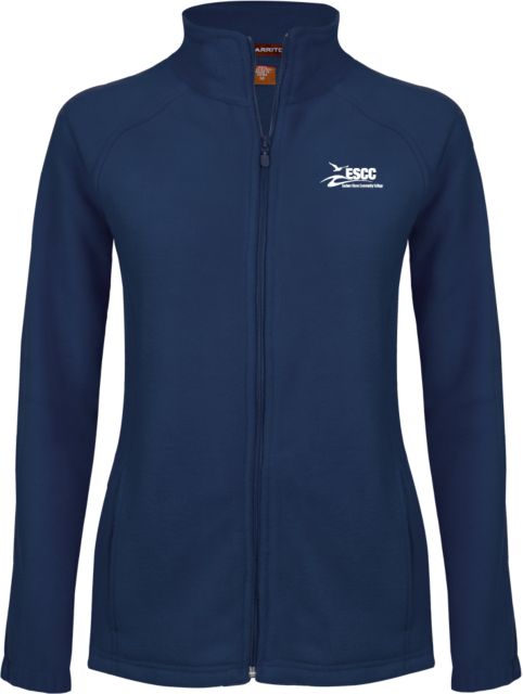 ESCC Ladies Fleece Full Zip Navy Jacket ESCC Emb. - ONLINE ONLY