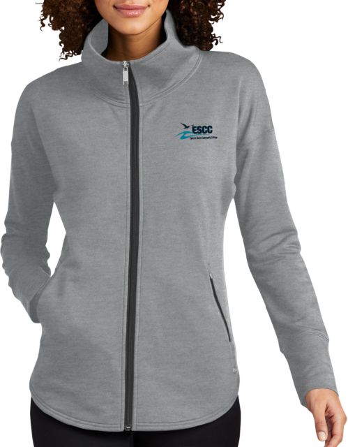 ESCC Ladies OGIO Luuma Grey Heather Full Zip Fleece ESCC Emb. - ONLINE ONLY