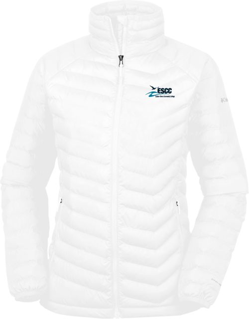 ESCC Columbia Powder Lite Ladies White Jacket ESCC Emb. - ONLINE ONLY