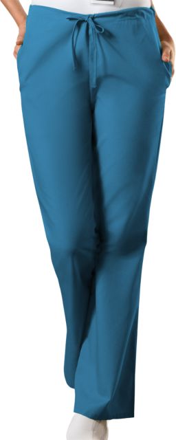Womens Caribbean Blue WW Originals Drawstring Scrub Pant BLANK - Blank Logo - ONLINE ONLY