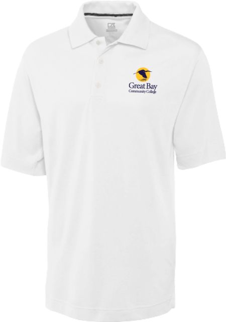 Great Bay CC C&B Advantage TriBlend Pique Polo Great Bay Community College Wordmark - ONLINE ONLY