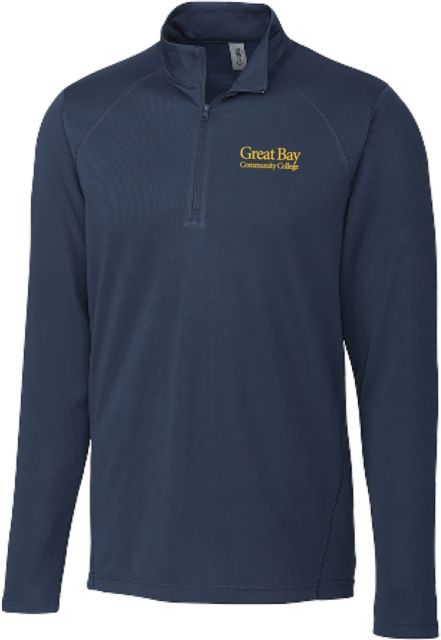 Great Bay CC C&B Dark Clique Ice Pique Half Zip Great Bay Community College - ONLINE ONLY