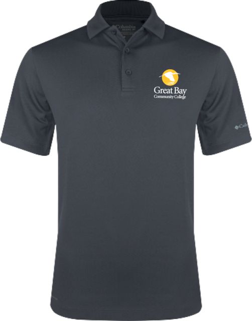 Great Bay CC Columbia Omni Wick Drive Polo Great Bay Community College Wordmark - ONLINE ONLY