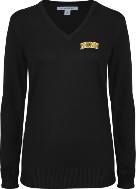Notre Dame De Namur Womens VNeck Sweater  Arched NDNU - ONLINE ONLY