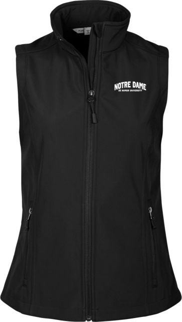Notre Dame De Namur Womens Core Softshell Vest Arched Notre Dame De Namur University - ONLINE ONLY